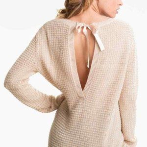 NORDSTROMS SOLD OUT Open BACK THERMAL KNit Hinge O